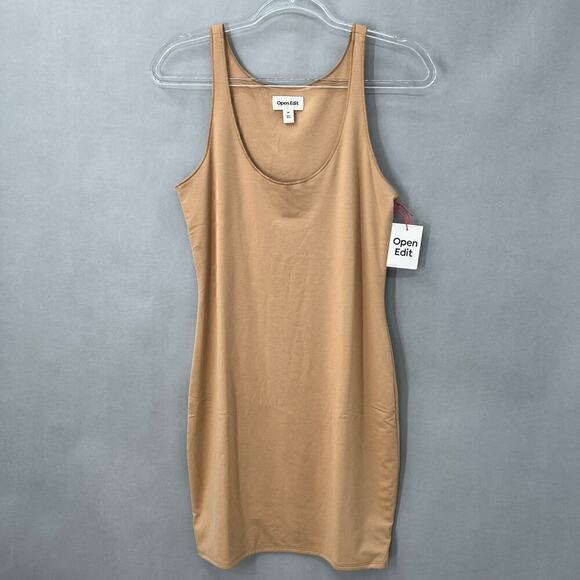 Open Edit Tank Dress Womens Medium Minimalist Clean Effortless Monochromatic - Picture 2 of 6